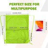 NATURAL STYLE 2 PACK Mesh Drawstring Backpack Bag, Multifunction Mesh