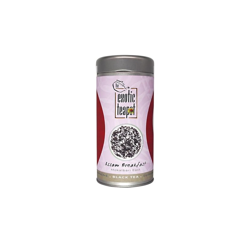 The Exotic Teapot - Supreme Assam Breakfast Tea, 150g Tin,
