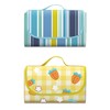 Waterproof Lightweight Large Portable Picnic Mat Picnic Mat Blue Stripe/150 x 150cm