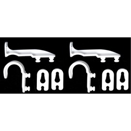 New Plastic Latch Set Kit for Solar Group Standard Mailbox Repair Latch Kit (2, White)