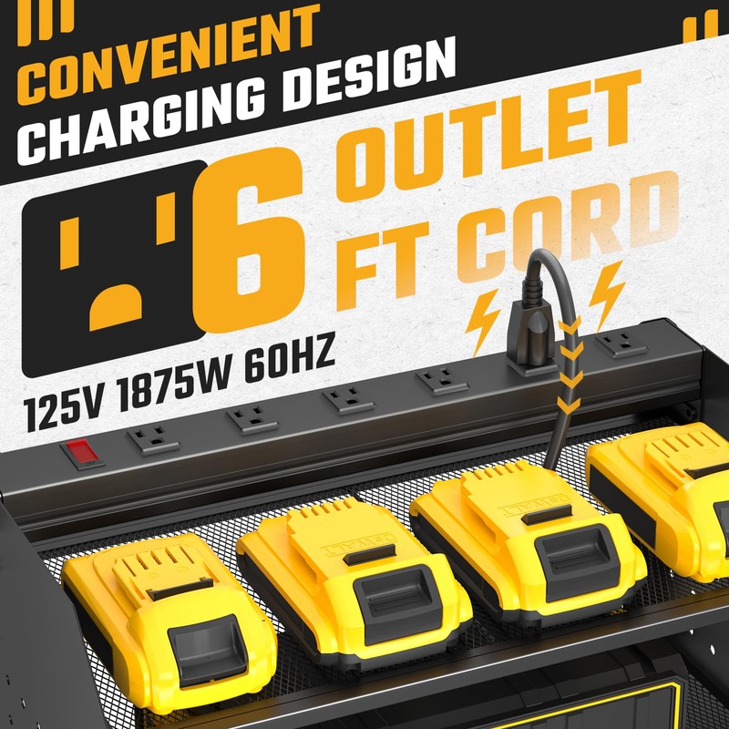 ZESEN Power Tool Organizer Wall Mount, 3 Layer Charging Station