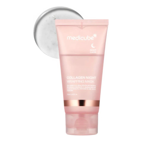 Medicube Mascarilla Nocturna Collagen Wrapping, Reafirma e Hidrata, 75 ml