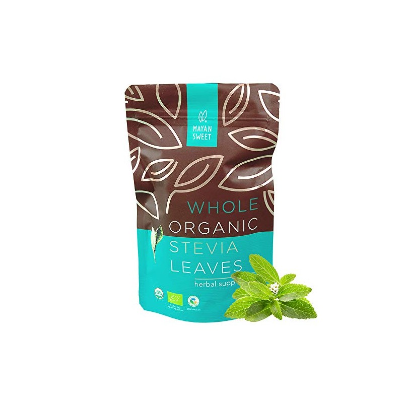Stevia Orgánica en Hoja, 40 g, Mayan Sweet