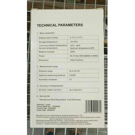 YHKY-2000 Digital Infrared Thermometer Gun, LCD Screen None Contact