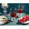 YLNNLC Red Wine Glasses Set of 4-16 oz Lead-Free Crystal