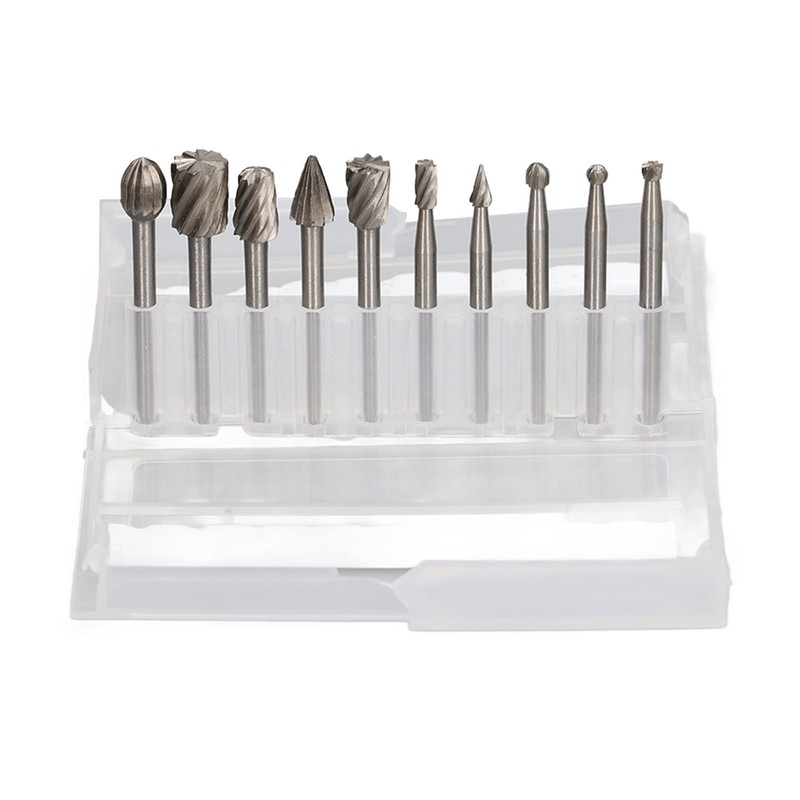 10 Pcs Rotary File Fast Chip Cutting Grinder Bit High