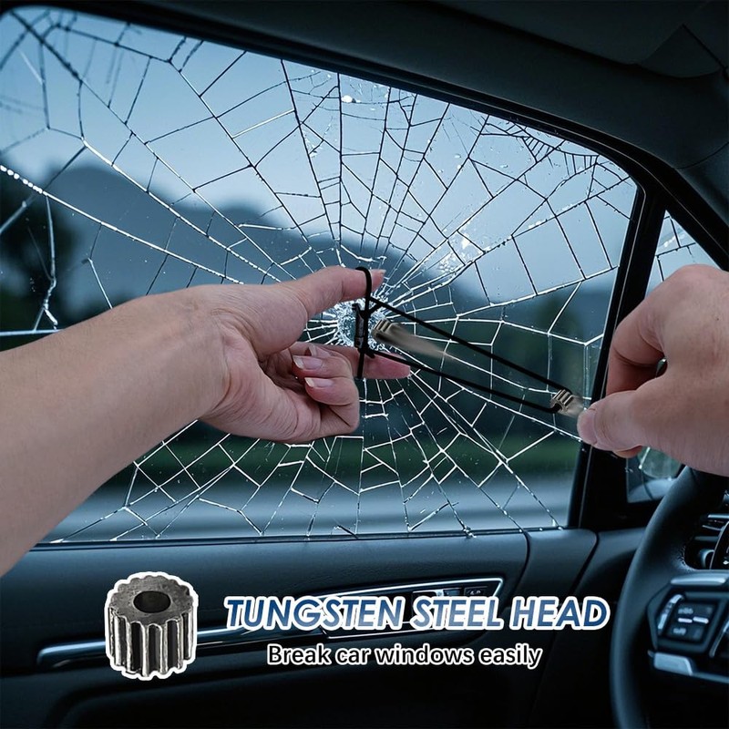 AOKYE Military-Grade Tactical Survival Bracelet - EDC Carbon Fiber Tungsten