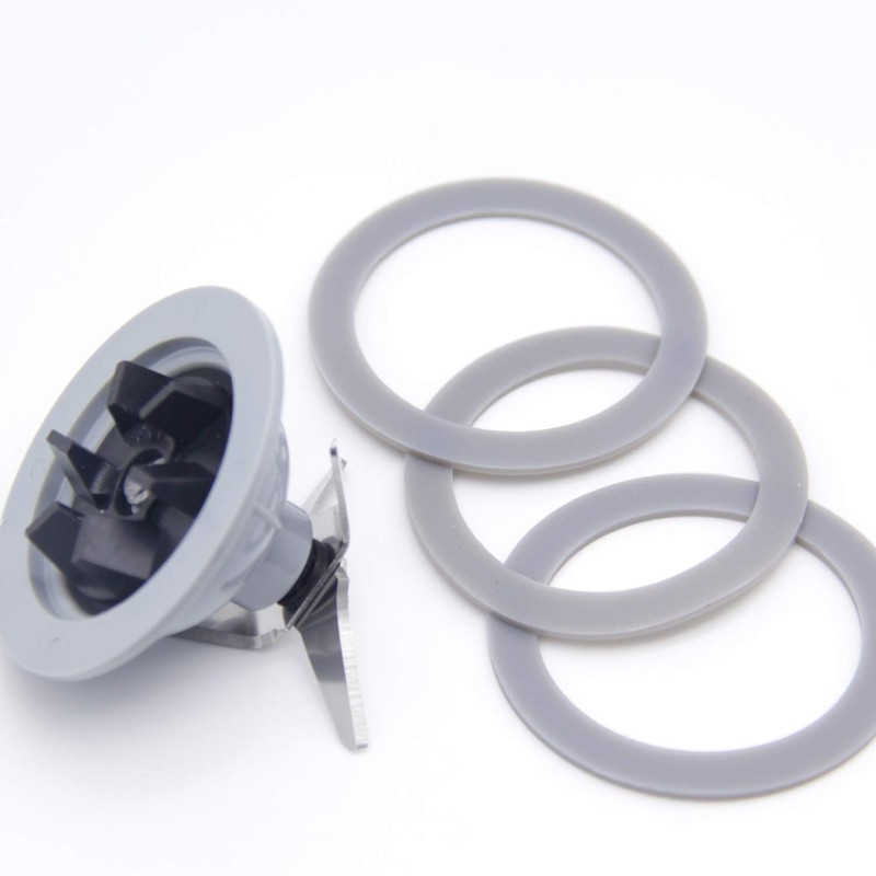 14291600 Blender Blade Cutter with 3 Rubber Seal Gasket Replacement