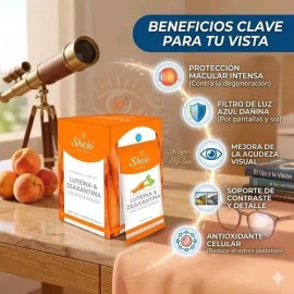 2 Luteína Y Zeaxantina, Vista Ojos 15 Sobres Cu Shelo Nabel                                                                                           
