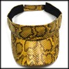White Fang CZ307 Women's Sun Visor, Python Pattern, Golf, Running,