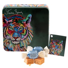 Gardiners of Scotland Handmade Fudge 200g Square Tin, Steven Brown - Kim Salted Caramel Fudge