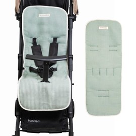 MIMUSELINA Universal Pushchair Seat Cover Perfect Universal Pram Cover Cotton Padded Breathable Universal Pram Mat (Mint)