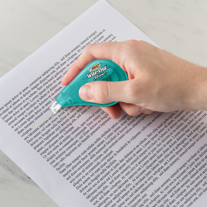 BIC Wite-Out Brand EZ Correct Correction Tape, White, Fast, Clean