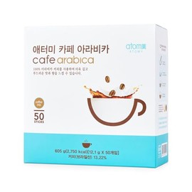 Atomy Arabica Instant Coffee, Korean 3-in-1 Mix, 50 Sticks