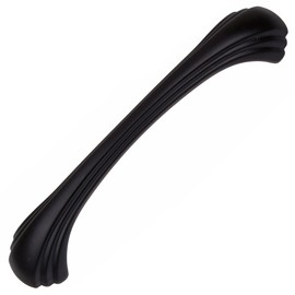 GlideRite Hardware 4048-MB-10 Shell Series Cabinet Pull, 10 Pack, 4.5", Matte Black