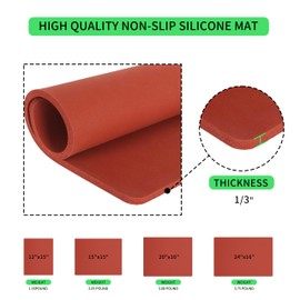 SANSHARE Heat Press Mat 15x15/16x20/16x24/12x15 for Craft Vinyl Ironing Insulation Transfer, Double Sides Iron Mat for Heat Press Machines (15x15")
