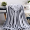 Soft and warm knee blanket 100x140 blanket mink microfiber microfiber blanket Office Gray/100x140