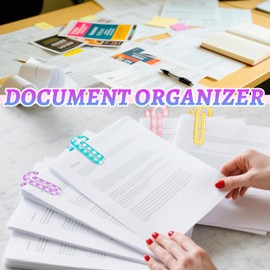 Joyclub 12 Pcs Sublimation Blanks Bulk Acrylic Jumbo Paper Clips 4" x 2" for Heat Transfer Office School Home Supplies DIY Craft Decor Gifts