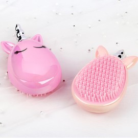 Unicorn Detangle Hair Brush, Hair Brush Without Pulling, Hair Brush, Women, Children, Girls, Head Massage Brush for Thick Wavy Curly or Thin Hair
