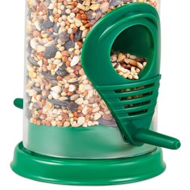 PAXI DAYA Wild Green Hanging Bird Feeders Mesh Feeding Stations and Pet Nut Metal Bird Feeder Set Pack of 3