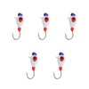 5 Pcs Winter Ice Fishing Jigs Kit Hooks Lures for