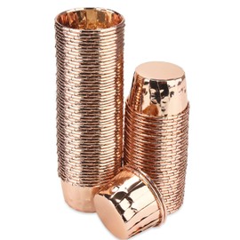 EUSOAR Aluminium Cups for Baking, 100pcs 3.5 oz Disposable Aluminum ramekins, Foil Cupcake Baking Cups Muffin Liners Cupcake Ramekin Holder for Wedding Birthday Party