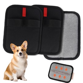 CARELAX Pet Hair Remover Gloves for Cats & Dogs - Upgraded Electrostatic Grooming Gloves, Reusable Pet Hair Removal Tool for Furniture, Couch, Carpet, and Car Seats (3 PCS)