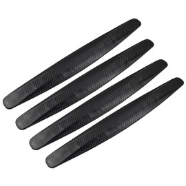 Jiozermi 4PCS Anti-Collision Patch Bumper Guard Strip Scratch-Resistant Bumper Protector Trim Bumper Protector Strip Universal for Cars SUVs Trucks（Black）