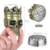 LIHAO Grinder 1.5 inch Spice Grinder Full Metal Skull Grinder