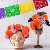 Syhood 50 Pcs Marigold Flower Heads Bulk Mexican Party Decorations