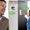 Wired Video Intercom System, 7 Inches Video Doorbell Camera with