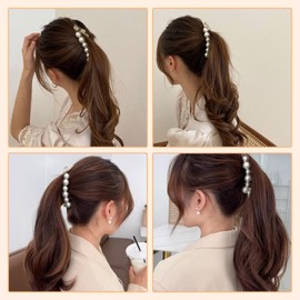 nalaina Banana Clip, Hair Clip, Set of 2, Large, Hair Ornament, Women's, Simple, Hair Clip, Elegant, Popular, Hair Accessory