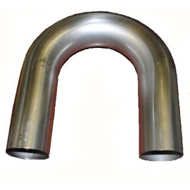 2.5" Stainless Steel Mandrel Bend 180 Degree Elbow (3.75" Radius)