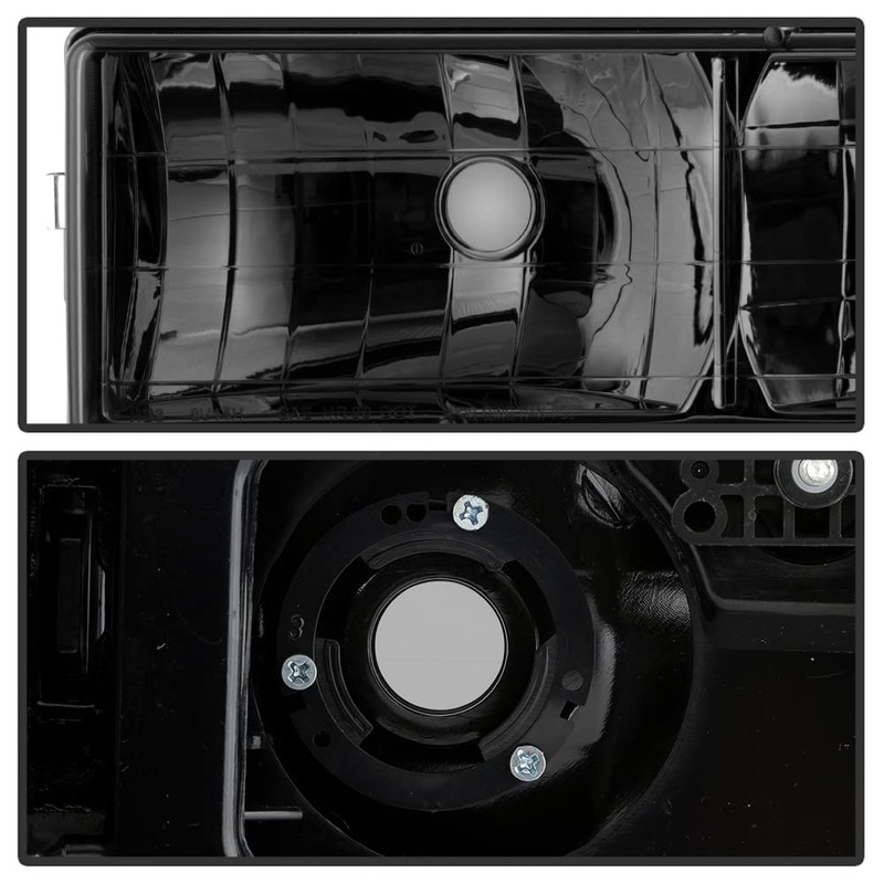 ACANII - For Smoked 1988-1993 Chevy Suburban Silverado Sierra Headlights
