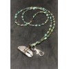Quartz Turquoise & Quartz Crystal Lanyard, Healing Crystal Lanyard, Turquoise