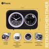 Fisura - Retro kitchen timer black. Analogue kitchen timer for