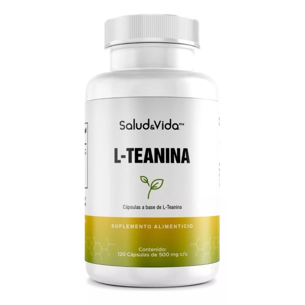 Salud&Vida MX L-Teanina - Aminoácido 200 mg por Porción (1 al Día) | 120 Cápsulas | Sin Gluten y Sin OMG