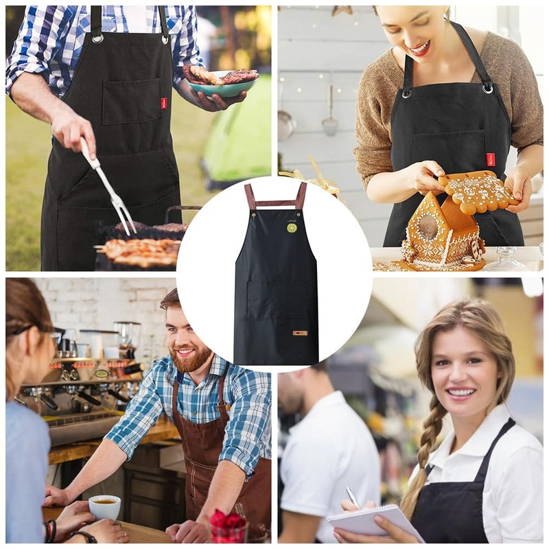 Kitchen Apron, Adjustable Apron, Apron with Pocket, Men's Women's Kitchen