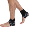 Slim Sports Ankle Support for Workouts & Running Black L