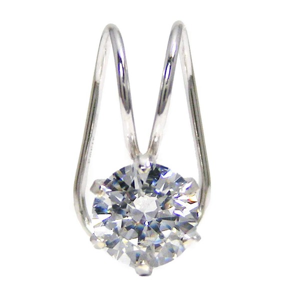 Super Cubic Zirconia Half Ear Cuff Ear Clip White Gold