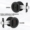 KIDOACOW Round Pocket Door Lock and Edge Pull, Privacy Pocket