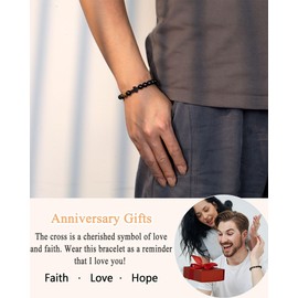 ORISPRE Anniversary Bracelet Gifts for Men Husband Him Boyfriend Best Cool Anniversary Wedding Gifts