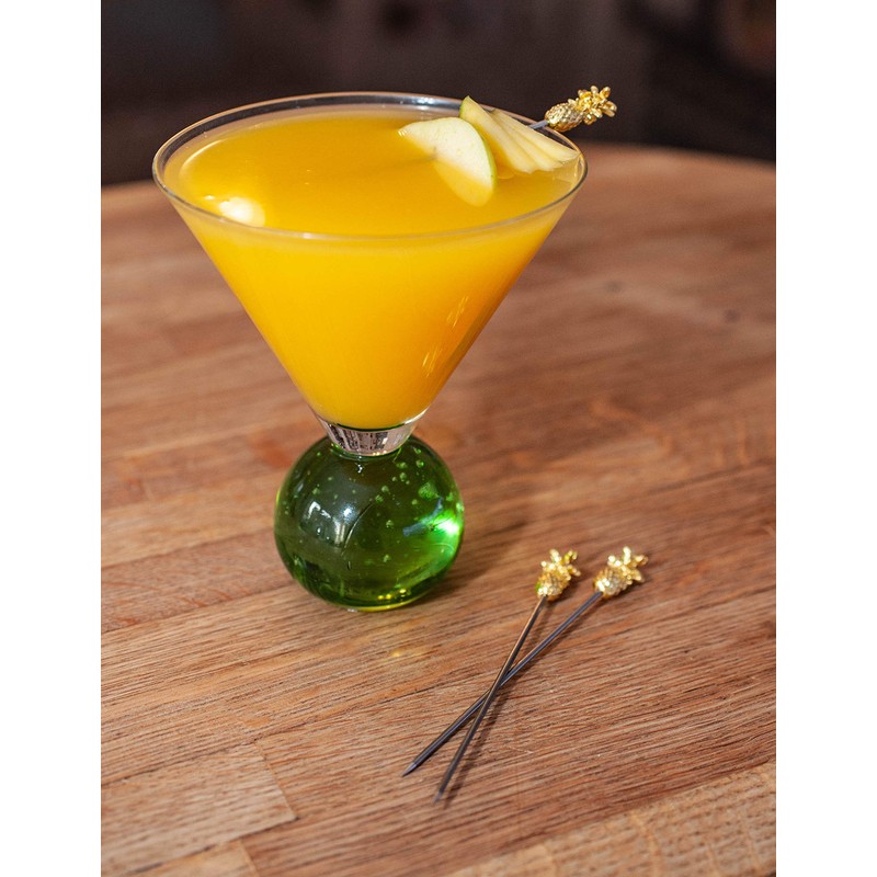 Beaumont Gold Plated Pineapple Cocktail Picks - Pack of 10