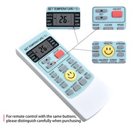 New YKR-H/209E Replacement Remote Control Compatible with AUX Air Conditioner Remote AL-H24/4R1D AL-H36/5R1D AL-H24/4R1DU AL-H36/5R1DU ALCA-H36A5/R1EB-B7 YKR-H/208E YKR-H/009E YKR-H/010E