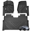 XTWEEX Floor Mats for Ford F-150 2015-2025 SuperCrew Cab(Rear Without