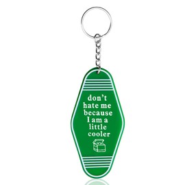Best Friend Birthday Gifts for Girlfriend Boyfriend Christmas Gifts for sister Brother Don't Hate Me Because I'm a Little Cooler Keychain Gifts for Best Friend Bestie Husband Wife Women Men