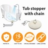 Gadgetime USA - Tub Stopper with Chain - Rubber Drain