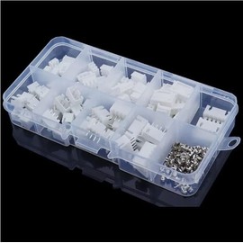 230pcs XH2.54 2p 3p 4pin 2.54mm XH Adaptor Connectors Wire Header JST with Box