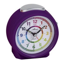 Atlanta Children's Alarm Clock Boys / Girls without Ticking Analogue No Ticking, Purple, Modern