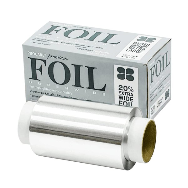 PROCARE ALUMINUM FOIL EXTRA WIDE SILVER 12cm X 100m